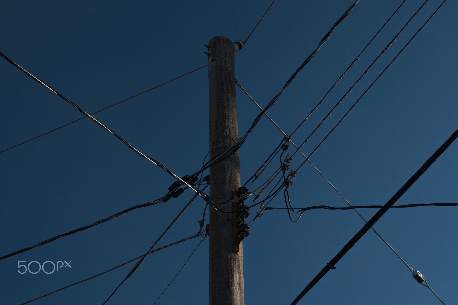 Nikon D5500 + Nikon AF-S Nikkor 50mm F1.4G sample photo. Power lines intersecting photography