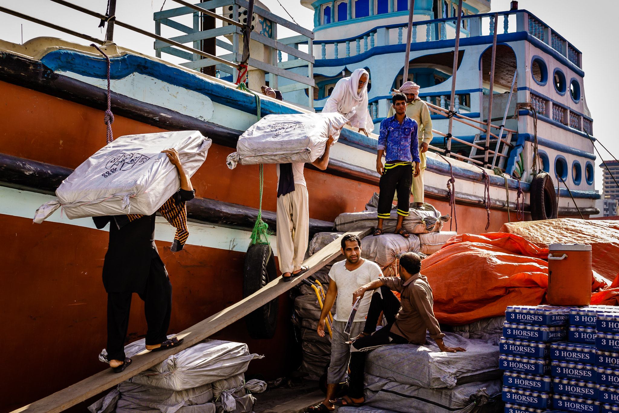 Sigma 30mm F2.8 EX DN sample photo. Dubai dhow docks photography