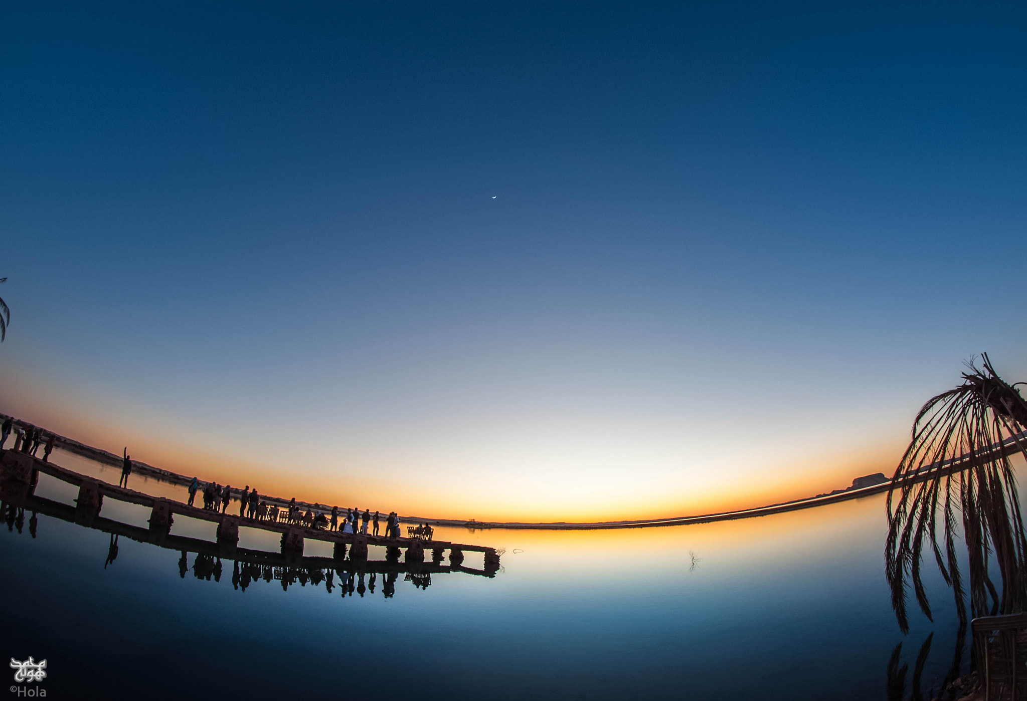 Nikon D90 + Samyang 8mm F3.5 Aspherical IF MC Fisheye sample photo. Siwa sunset photography