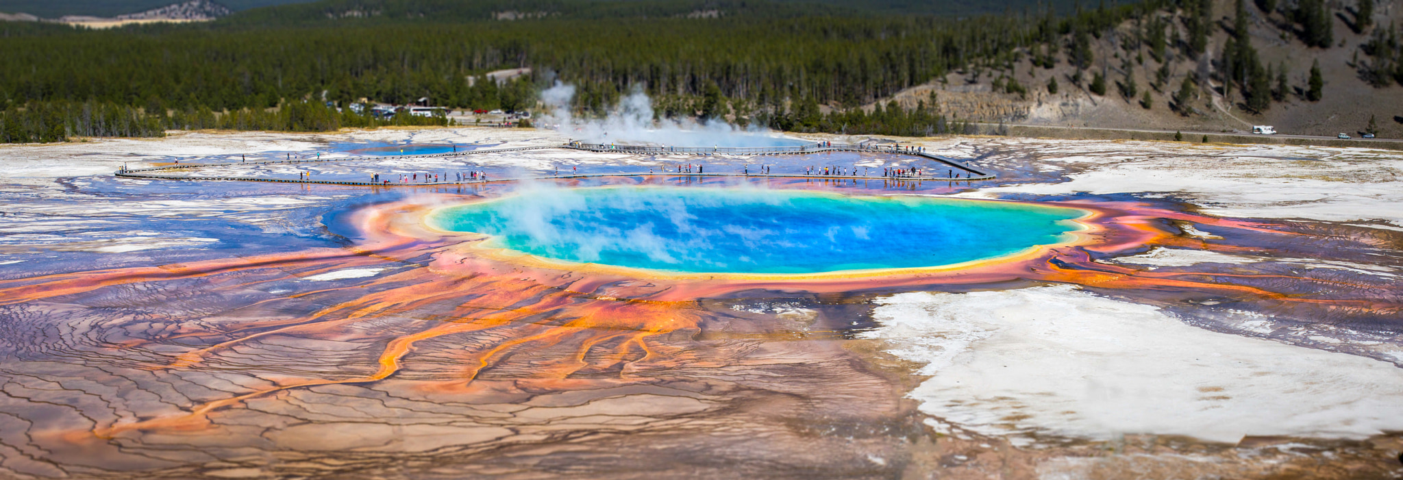 Canon EOS M + Sigma 35mm F1.4 DG HSM Art sample photo. Grand prismatic spring photography