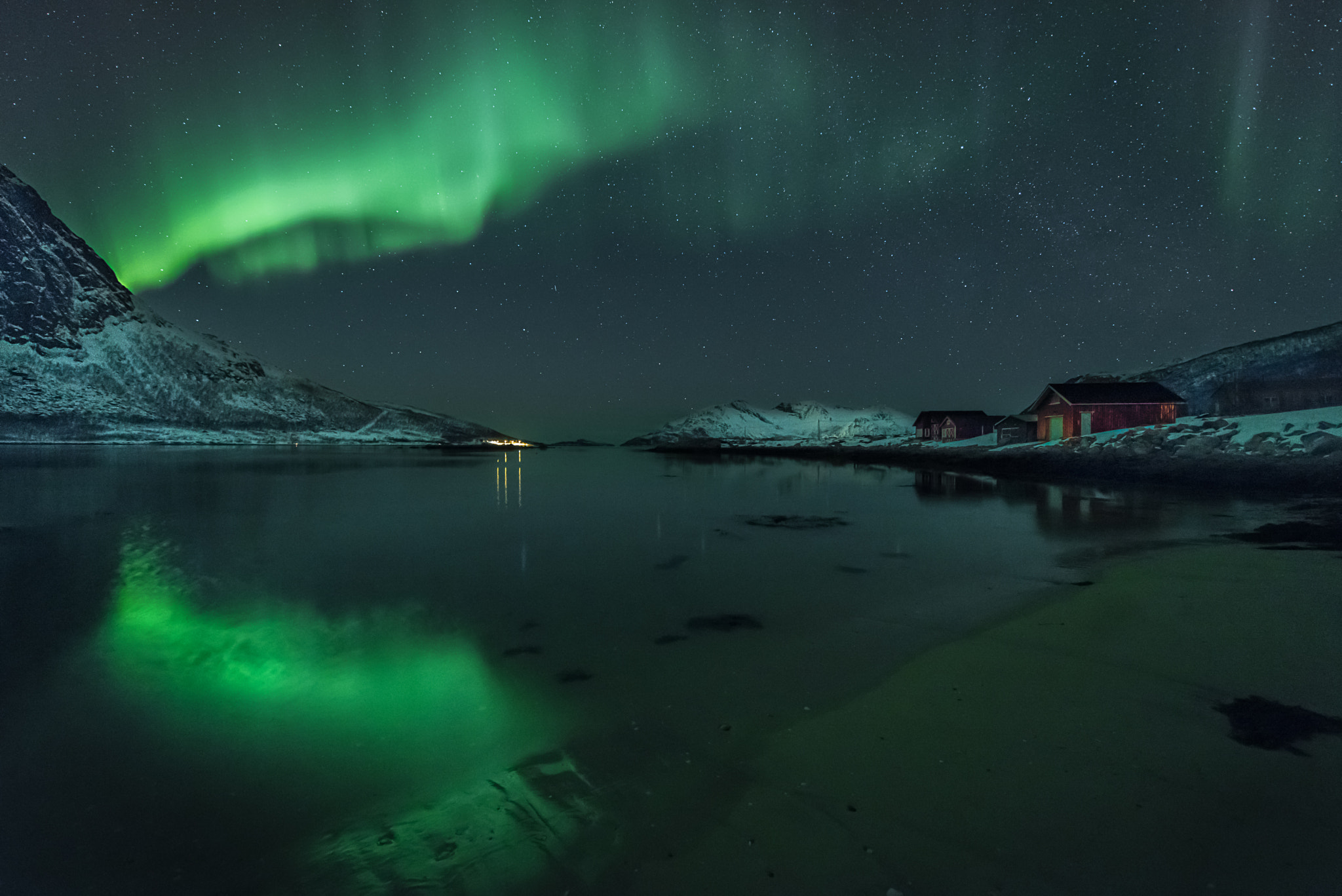 Nikon D810A sample photo. Tromvik norway-more reflections photography