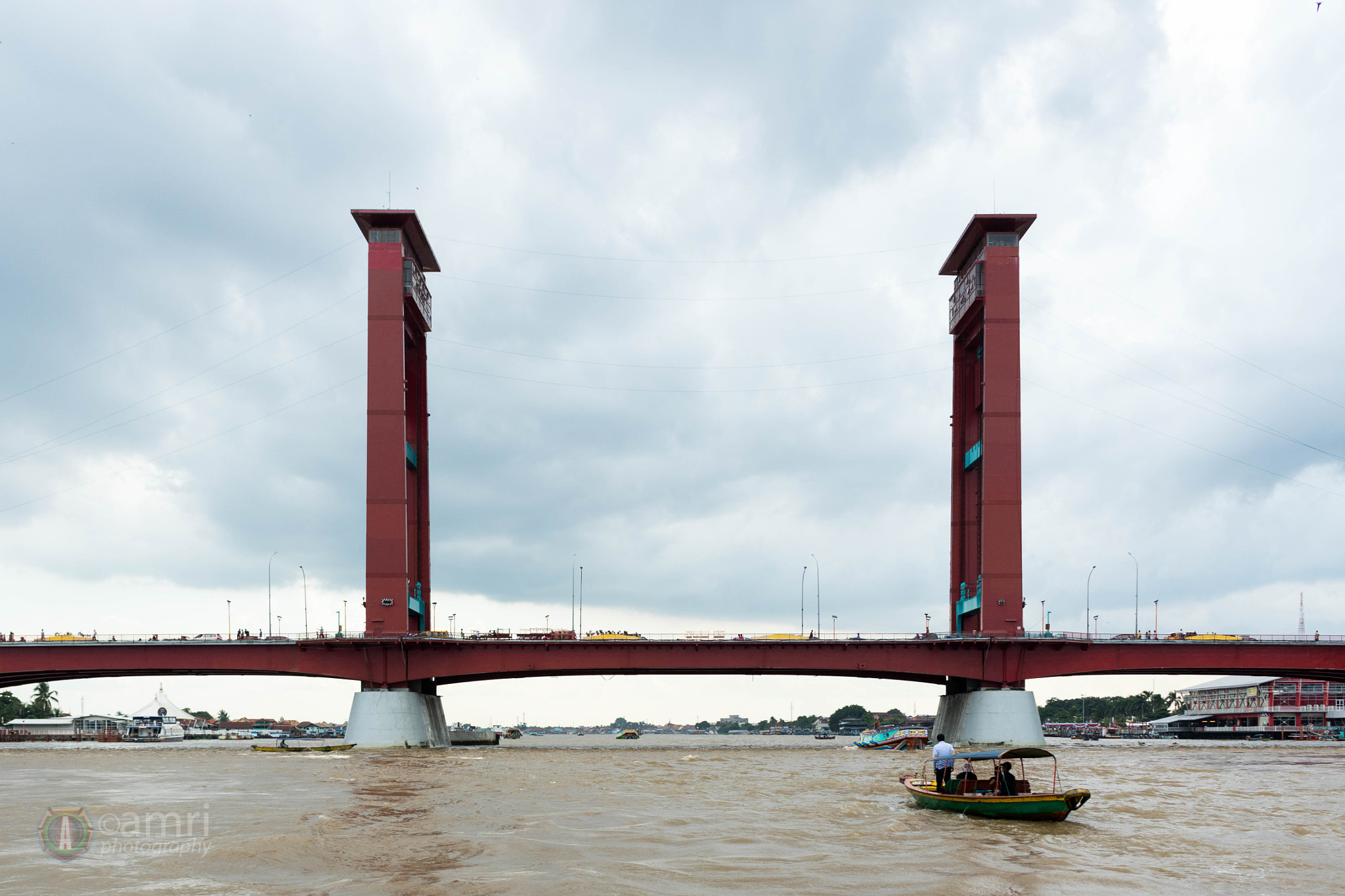 Canon EOS 7D Mark II + Canon EF-S 18-55mm F3.5-5.6 IS STM sample photo. Ampera bridge, palembang, indonesia photography