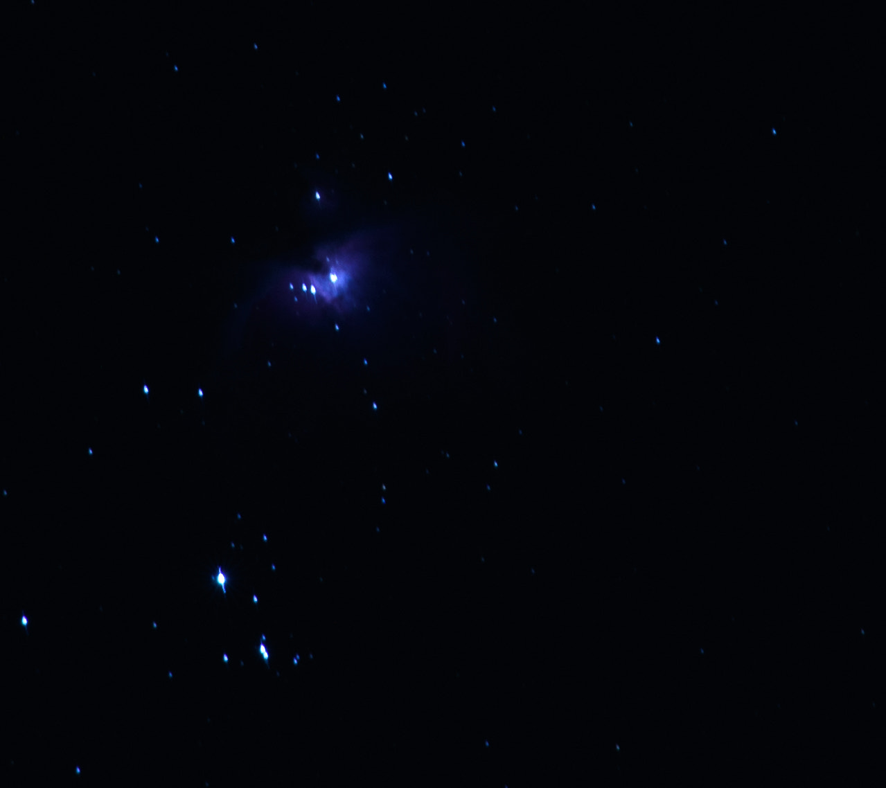 Nikon D750 + AF Nikkor 300mm f/4 IF-ED sample photo. Orion and the nebula photography