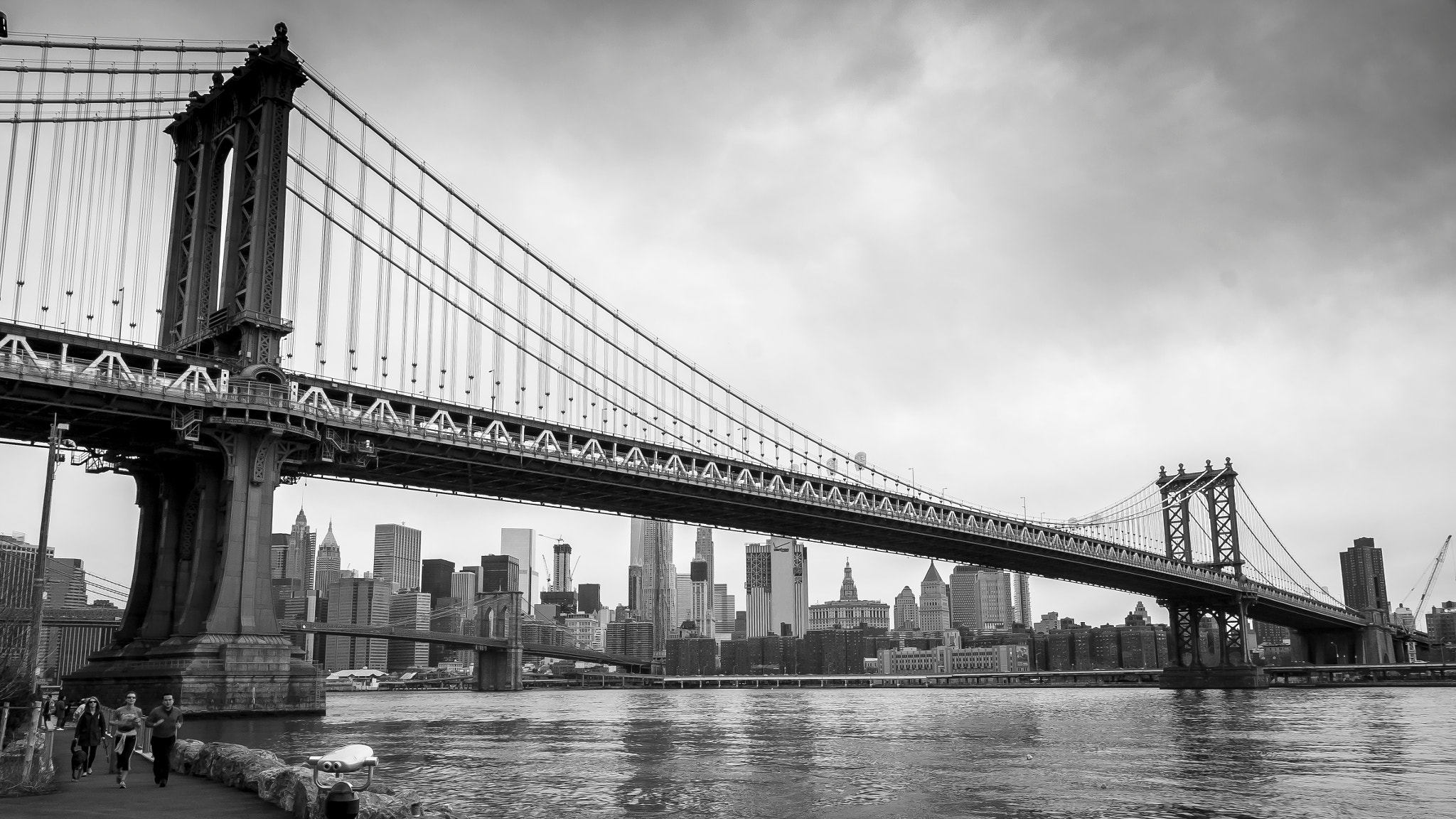 Canon EOS 500D (EOS Rebel T1i / EOS Kiss X3) sample photo. Manhattan bridge photography