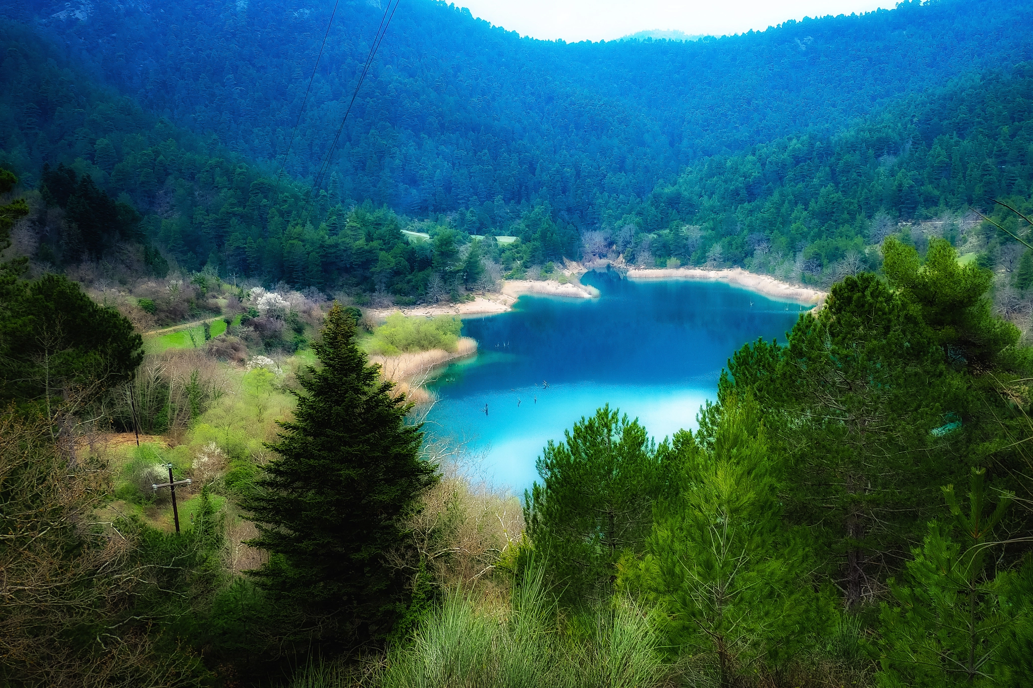 Olympus OM-D E-M10 sample photo. Tsivlou lake photography