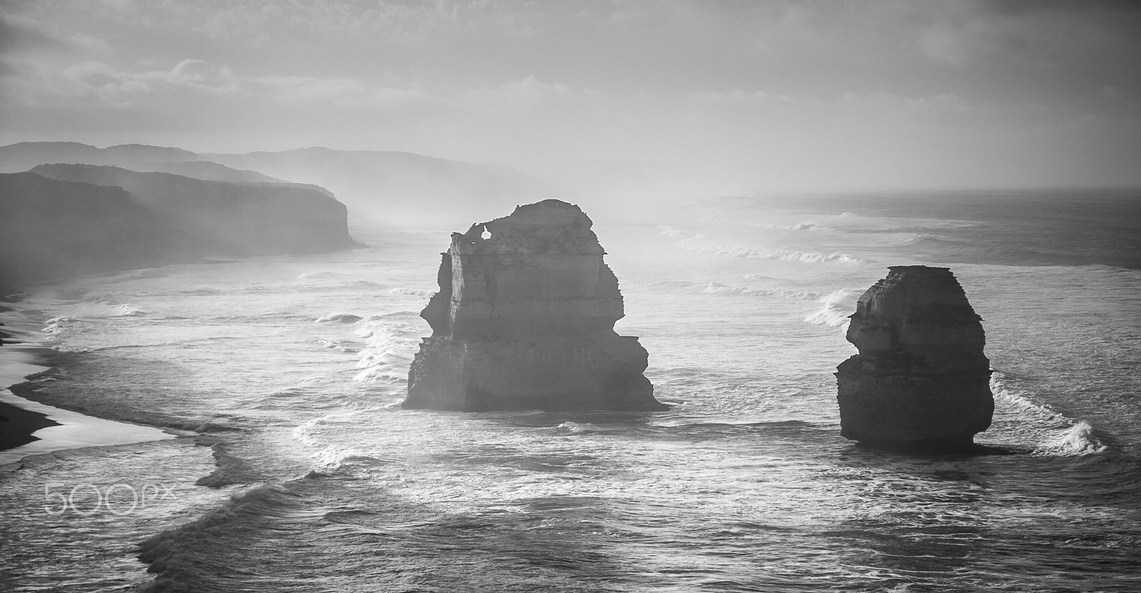 Olympus E-30 + Olympus Zuiko Digital 14-54mm F2.8-3.5 II sample photo. Two of the twelve  apostles in morning light photography