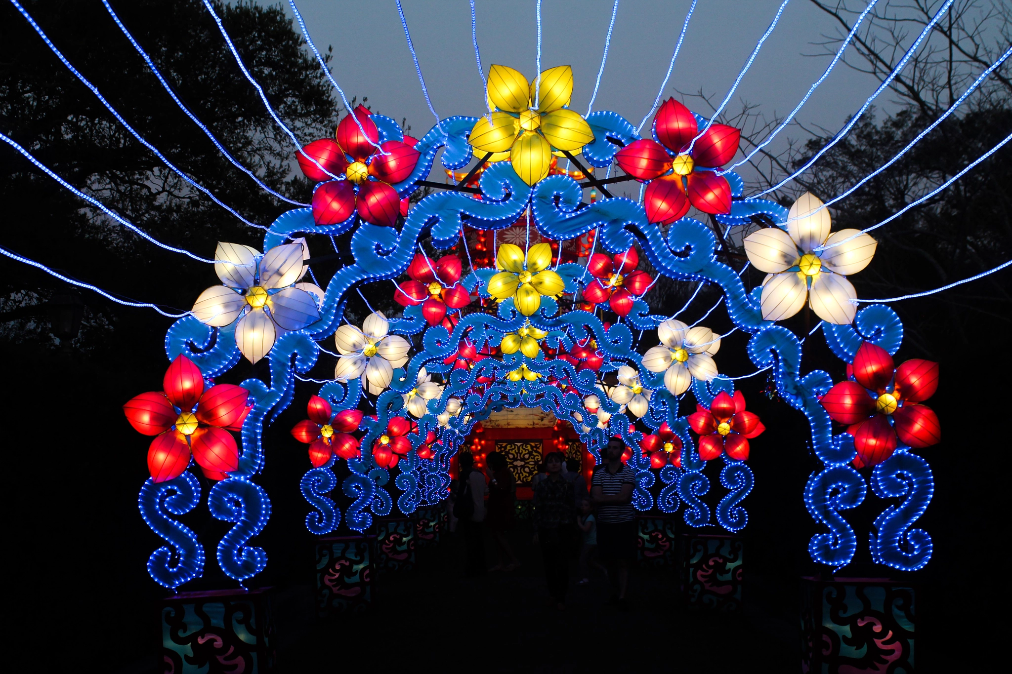 Canon EF 28-90mm f/4-5.6 sample photo. Lights at city park photography