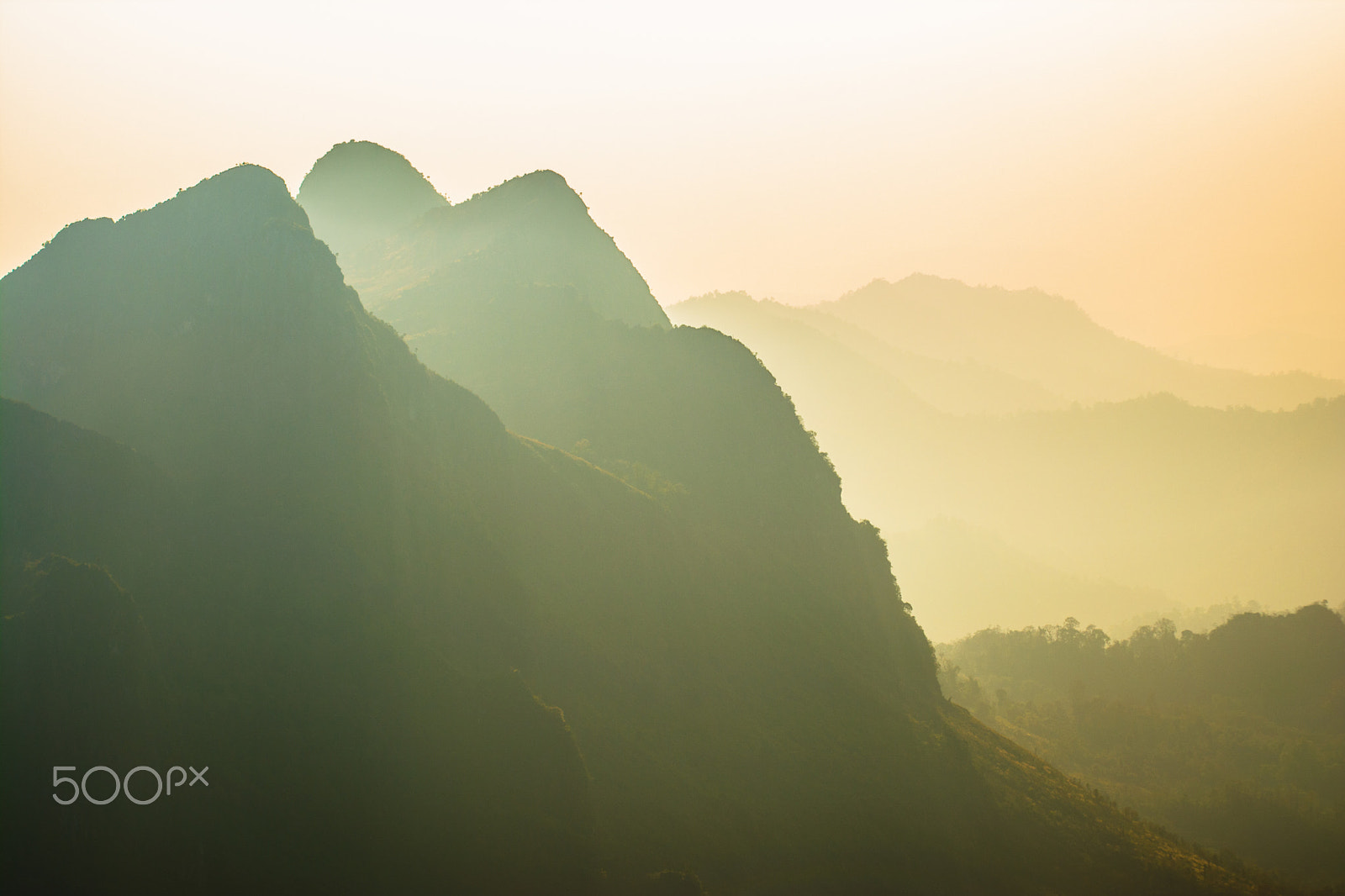 Sigma 70-200mm F2.8 EX DG Macro HSM II sample photo. Chiang dao m. sunset photography