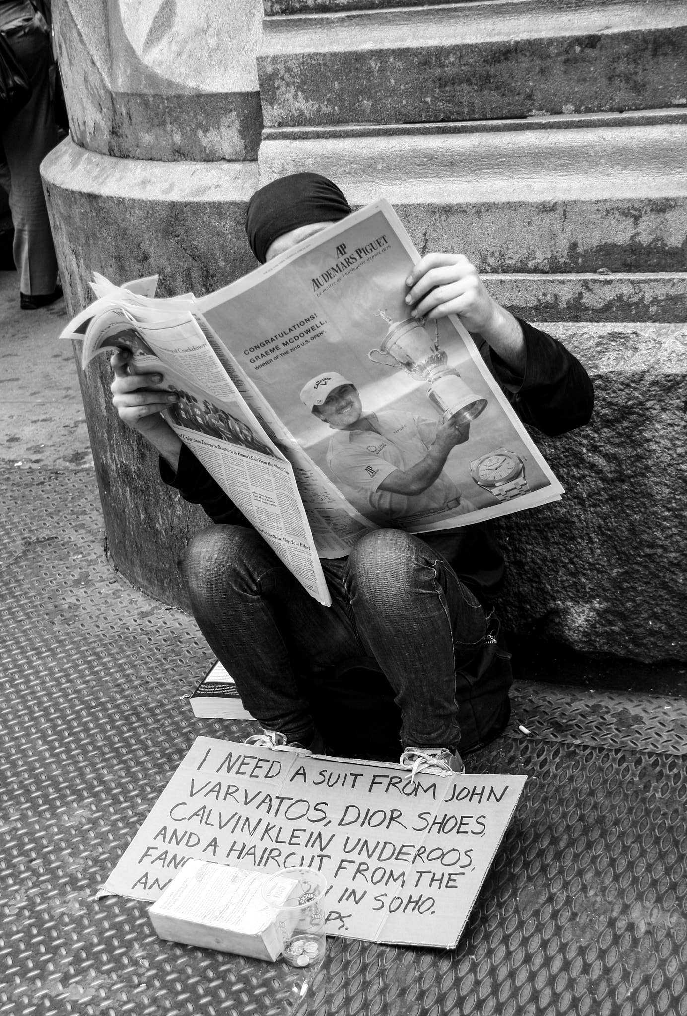 Canon EOS 400D (EOS Digital Rebel XTi / EOS Kiss Digital X) sample photo. Homeless but not styleless photography