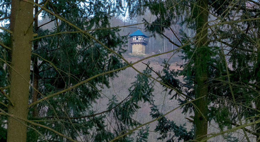 Fujifilm X-E2 + Fujifilm XF 90mm F2 R LM WR sample photo. Limes border tower at pulverberg, germany photography