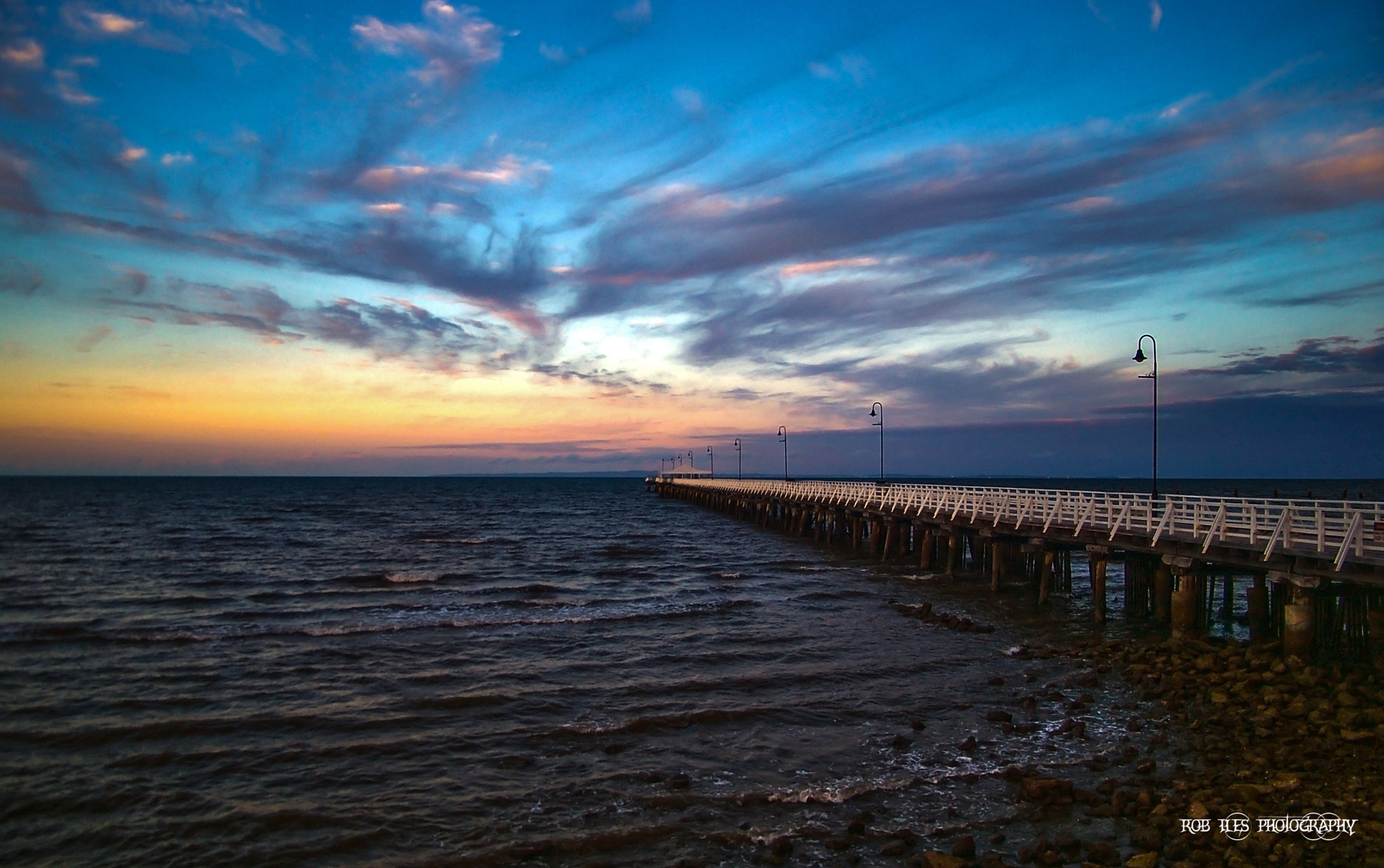Pentax *ist DL sample photo. Shorncliffe jetty photography