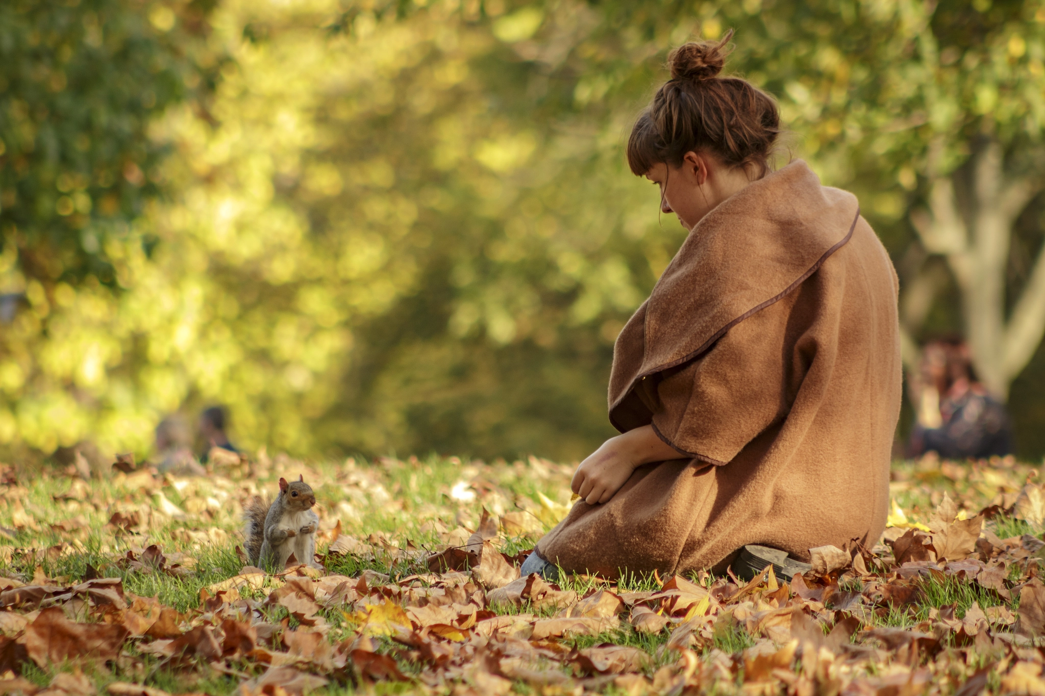 Canon EF 75-300mm f/4-5.6 USM sample photo. The squirrel whisperer photography