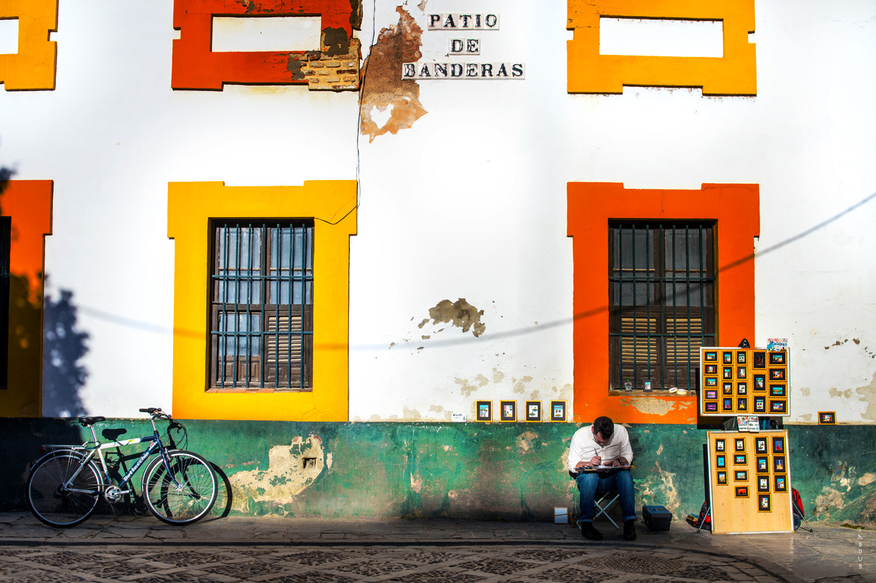 Pentax smc FA 31mm F1.8 AL Limited sample photo. Patio de banderas photography