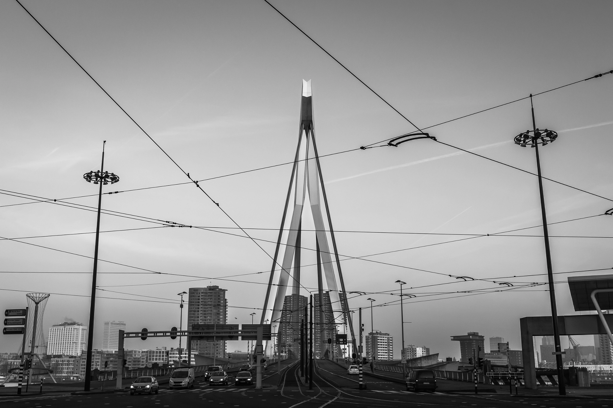 Canon EF 24-70mm F4L IS USM sample photo. Erasmus bridge - rotterdam photography