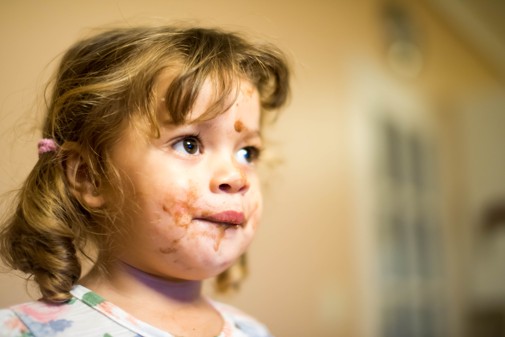 Nikon D810 + Sigma 50mm F1.4 EX DG HSM sample photo. So young, and addicted to chocolate photography
