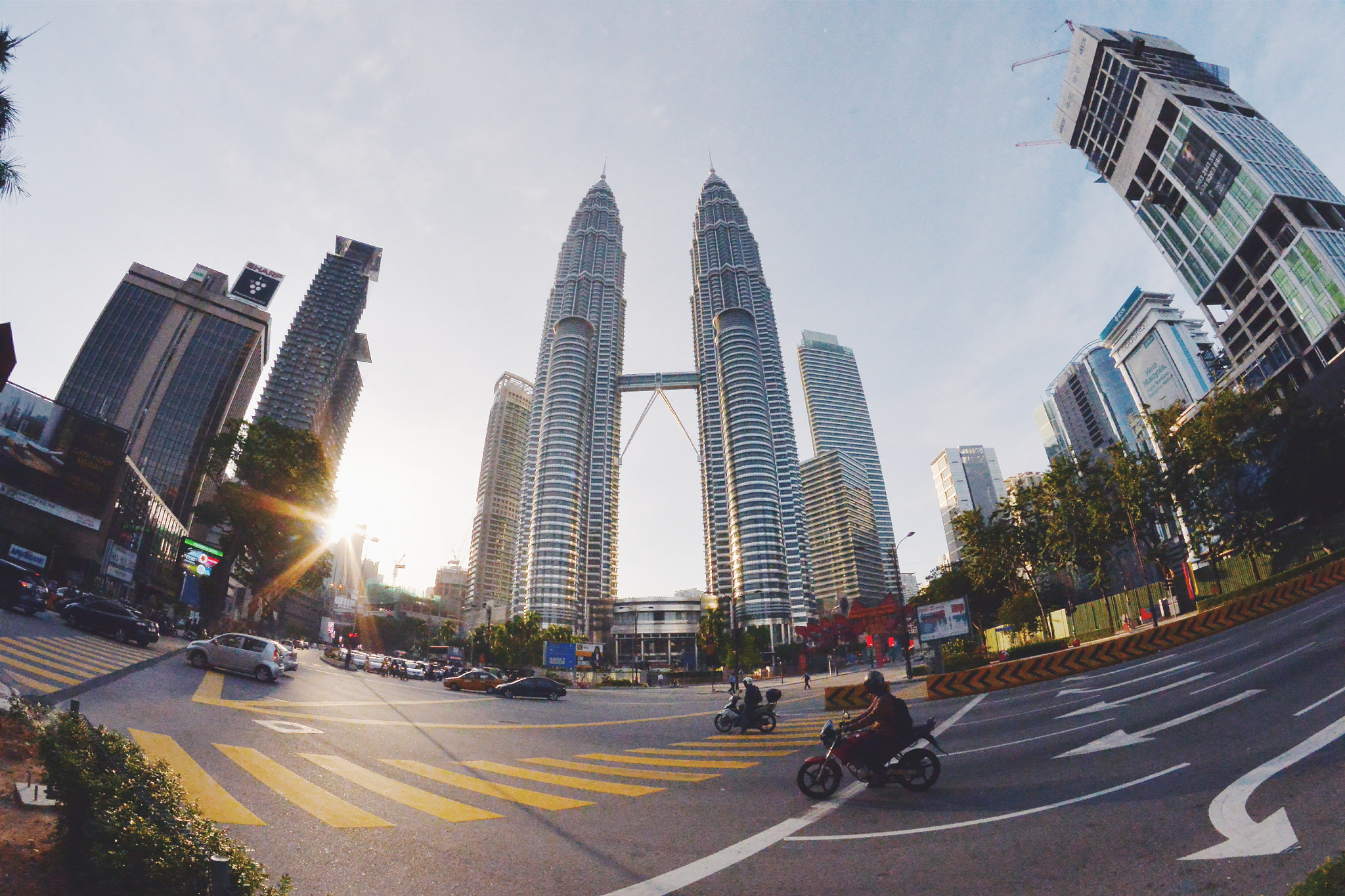 Manual Lens No CPU sample photo. Gorgeous sunrise twin towers photography