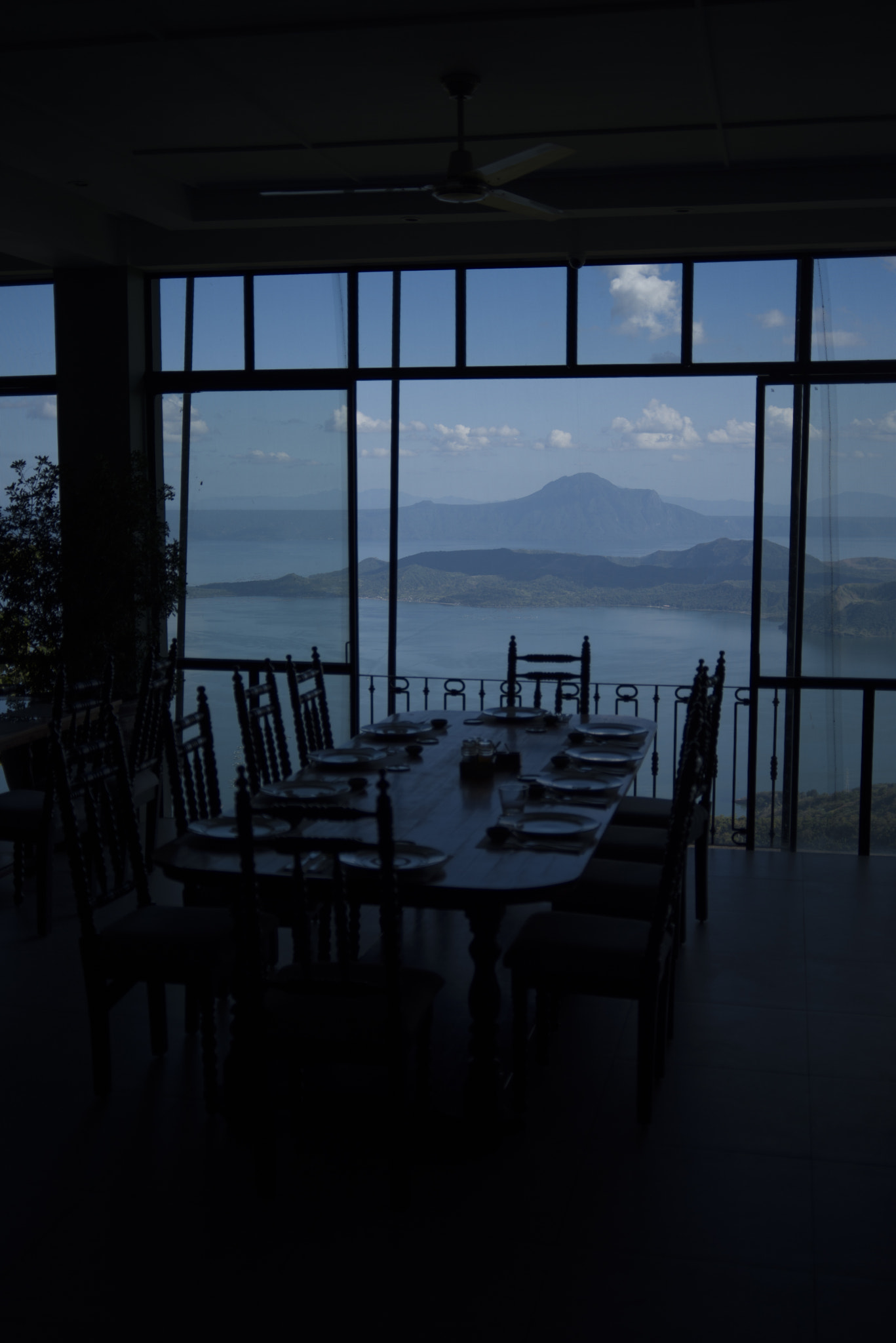 AF Zoom-Nikkor 28-80mm f/3.3-5.6G sample photo. Table by the window, balay dako. overlooking lake taal from the tagaytay highlands, the philippines. photography