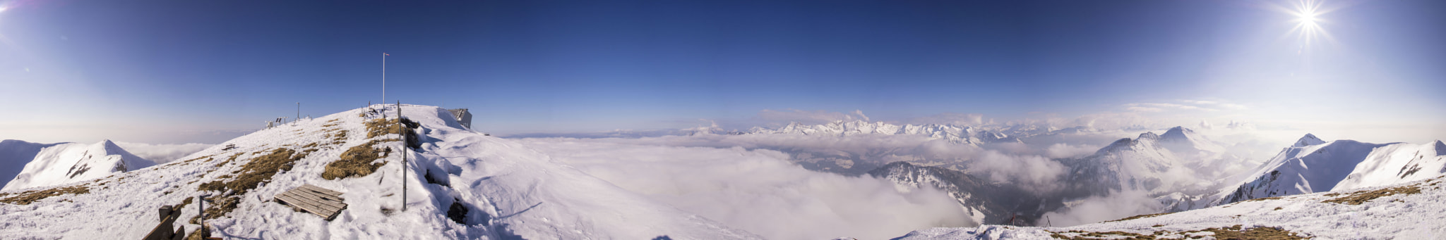 Sony SLT-A65 (SLT-A65V) + 17-50mm F2.8 sample photo. Panorama 360º du moléson photography