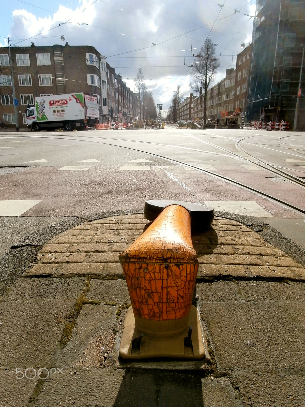 Olympus VR360,D760 sample photo. Amsterdam,ongeluk op viktorieplein photography