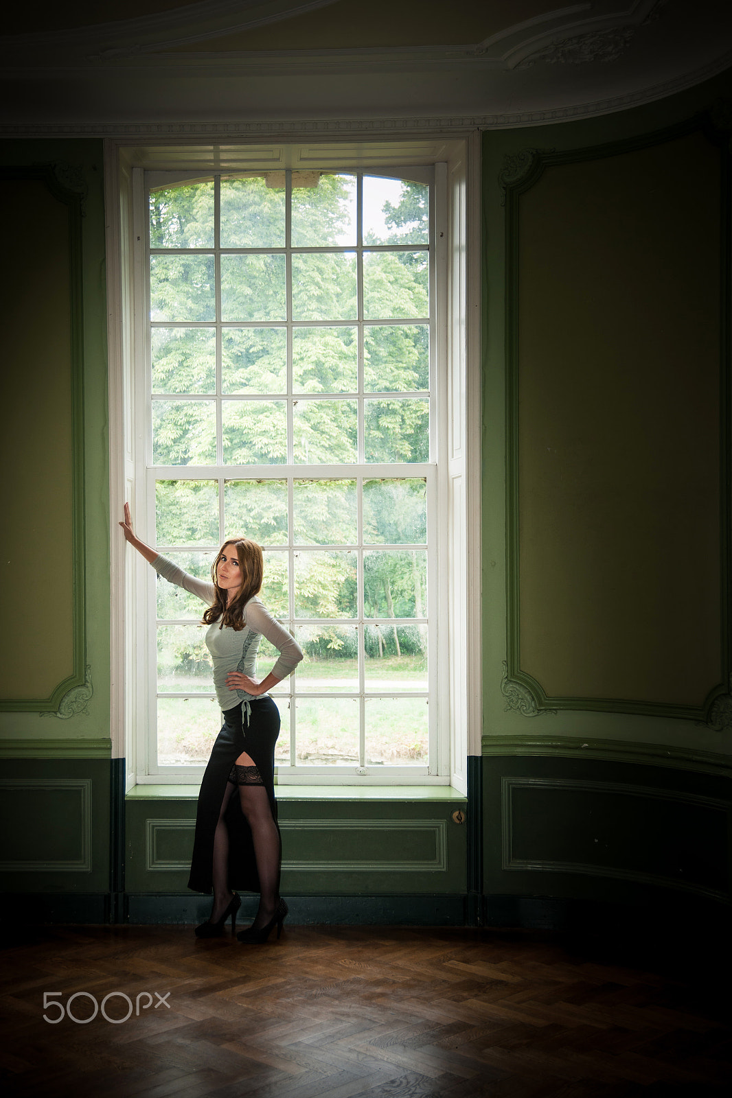 Nikon D3X sample photo. The girl at the window photography