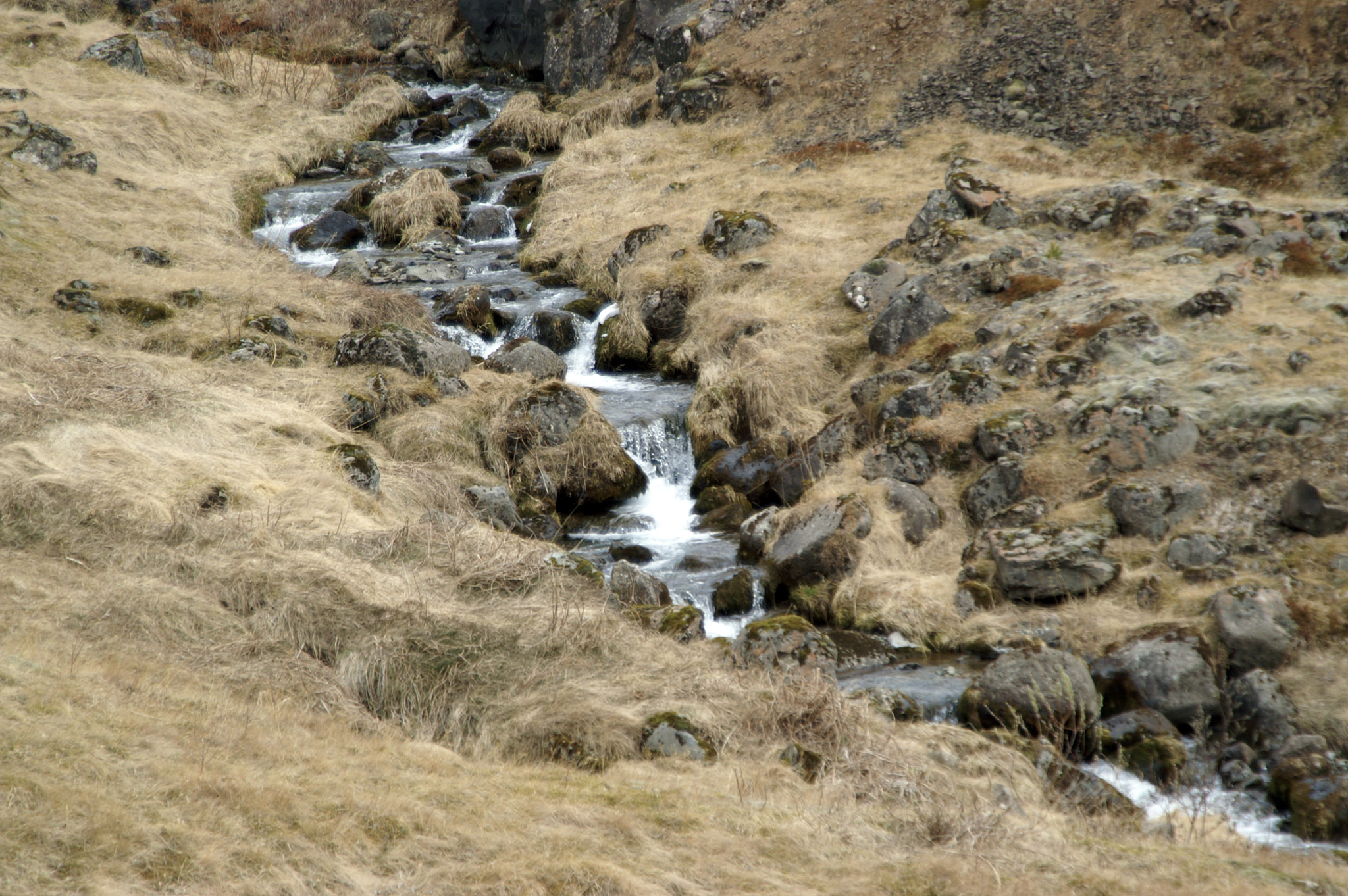 KONICA MINOLTA MAXXUM 5D sample photo. A stream at mount esja photography