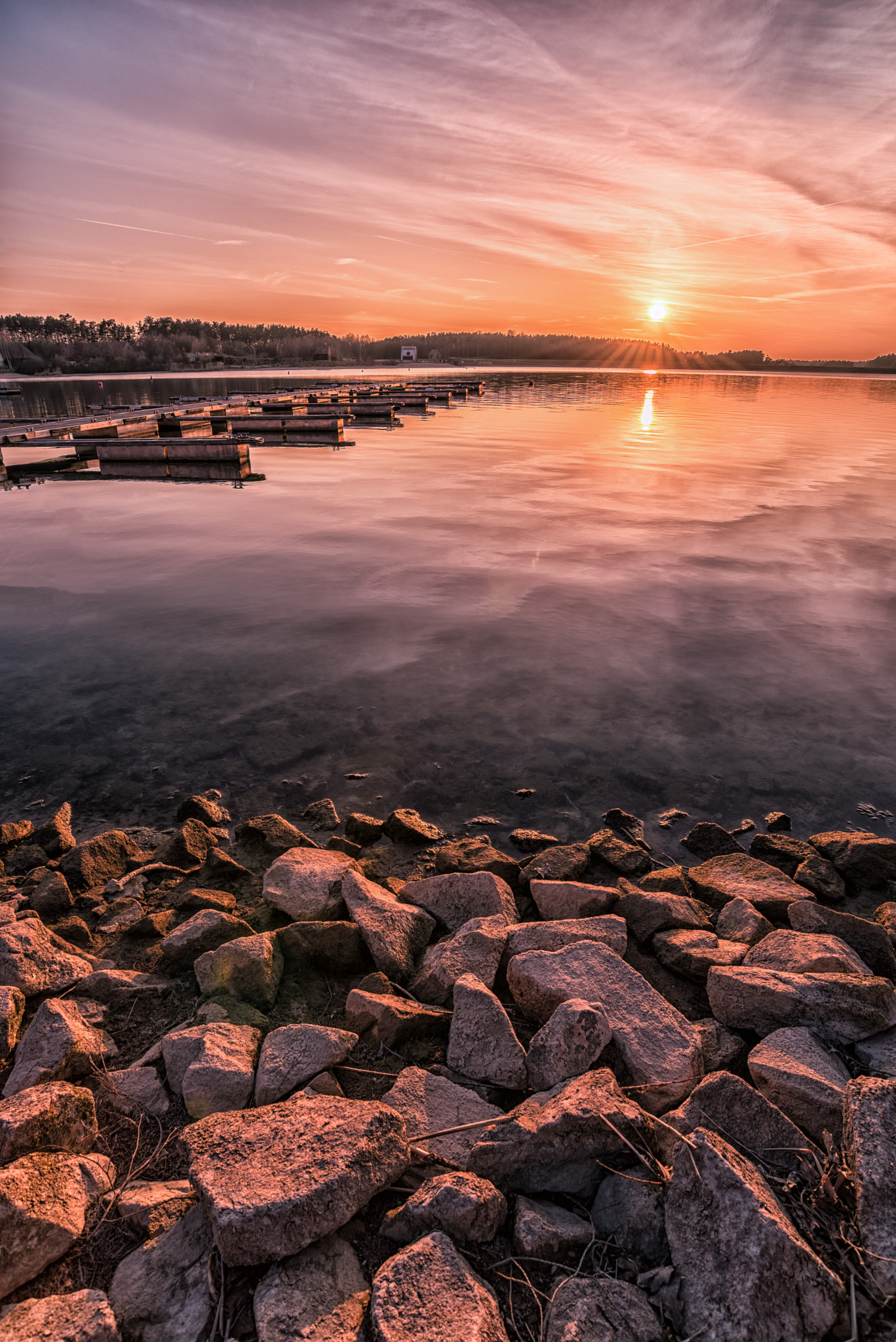 Sunset at Rothsee (Germany)