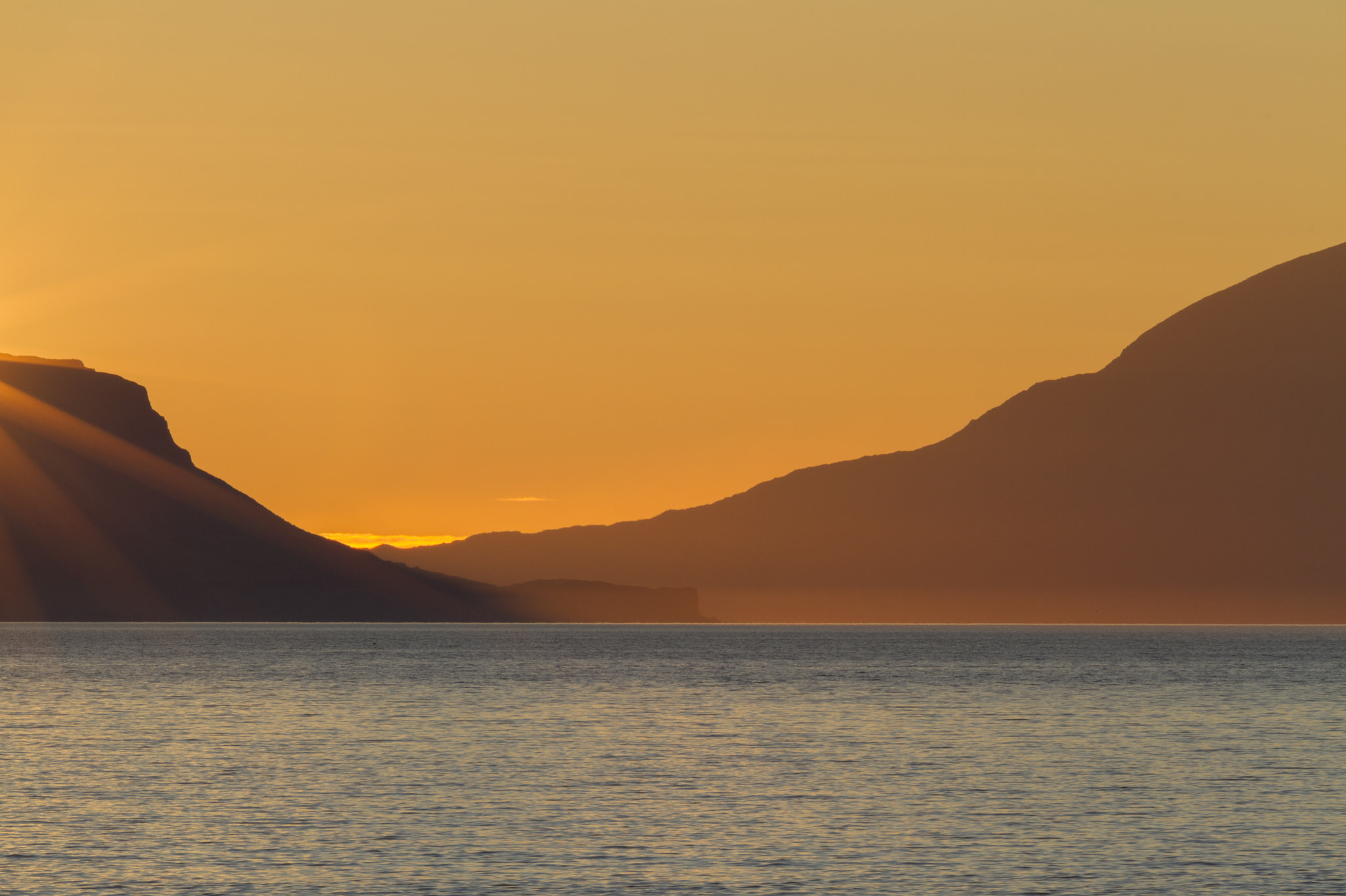 Sigma 50-500mm f/4-6.3 APO HSM EX sample photo. North eigg sunset photography