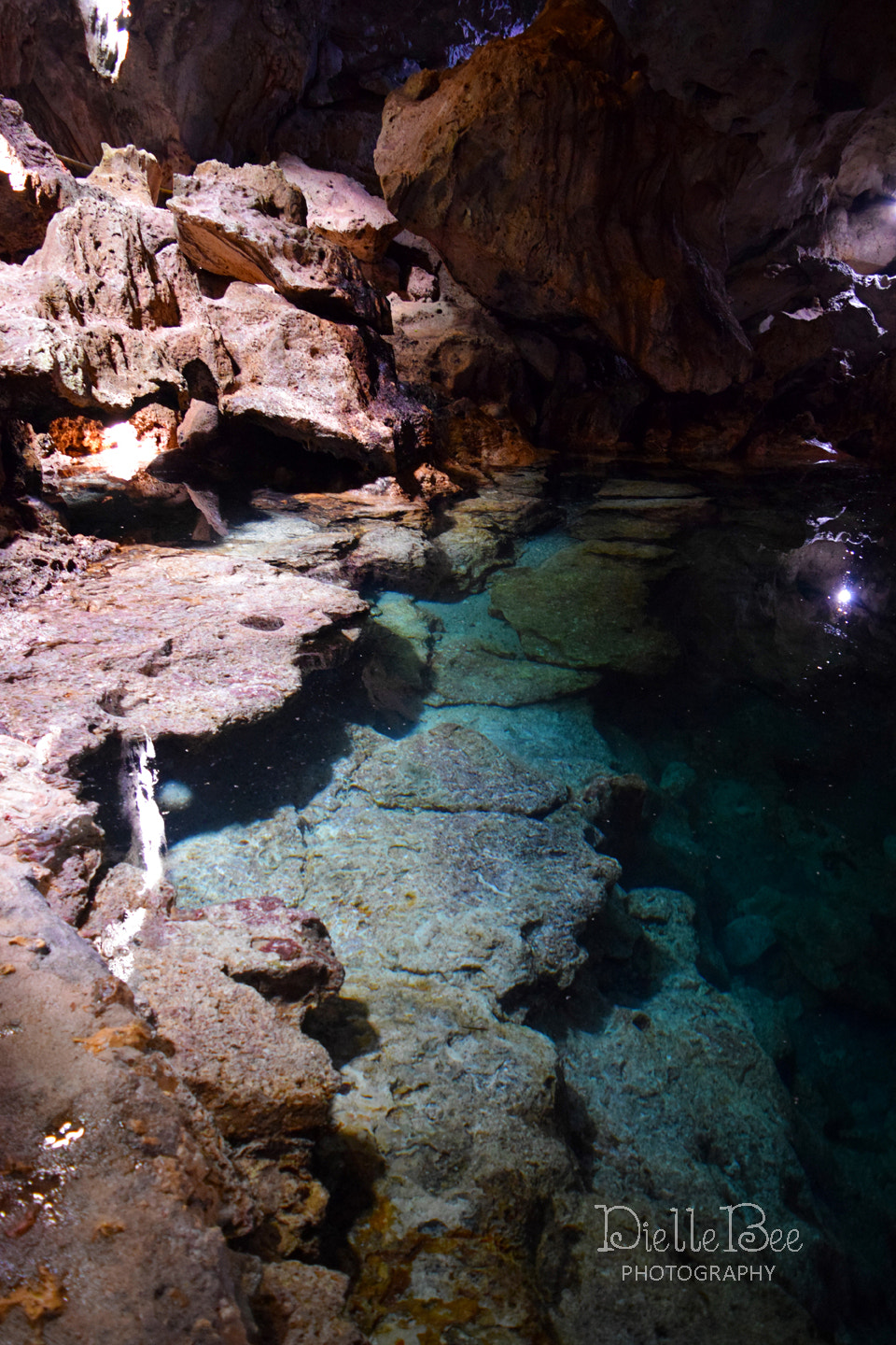Nikon D5300 + Nikon PC-E Nikkor 24mm F3.5D ED Tilt-Shift sample photo. Pool in a cave photography