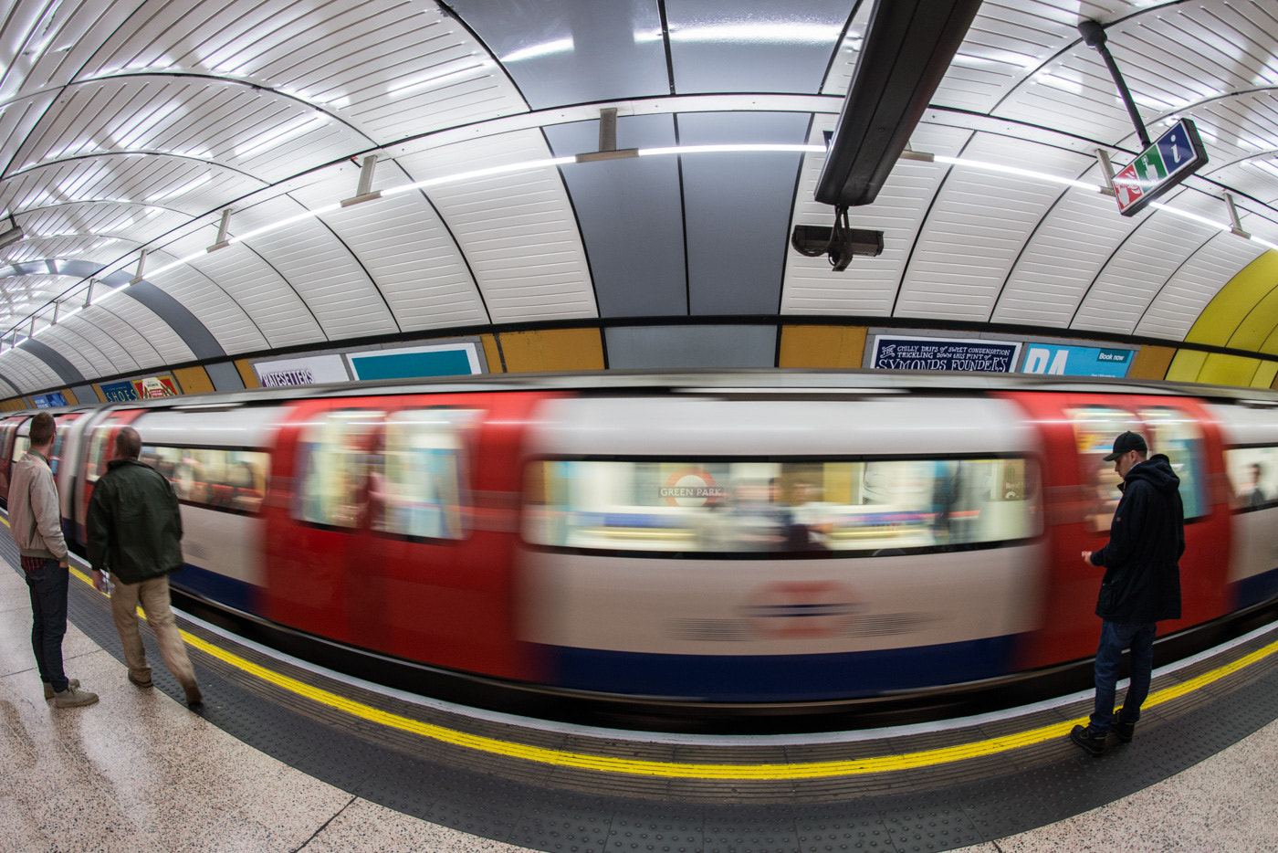 Samyang 12mm F2.8 ED AS NCS Fisheye sample photo. London underground photography