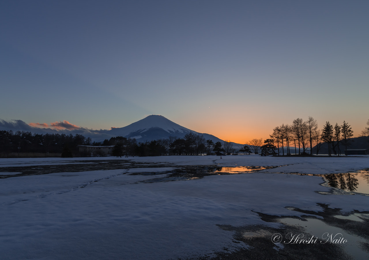Canon EOS 6D + Sigma 20mm EX f/1.8 sample photo. Mt.fuji in the evening photography