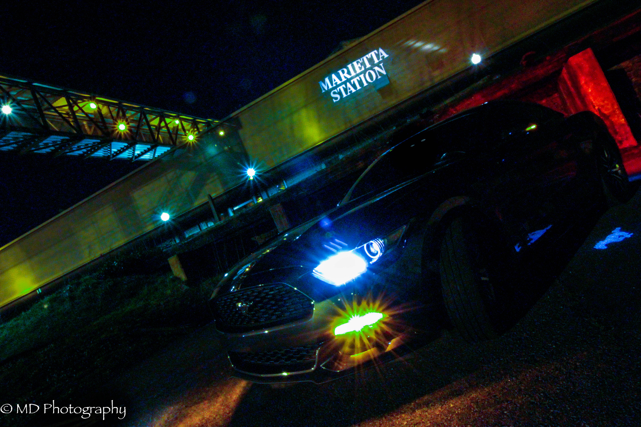 Canon EF-S 10-18mm F4.5–5.6 IS STM sample photo. Mustang and the train photography