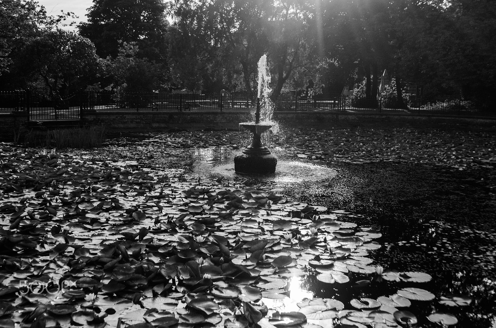 AF Zoom-Nikkor 28-85mm f/3.5-4.5 sample photo. Classic fountain photography