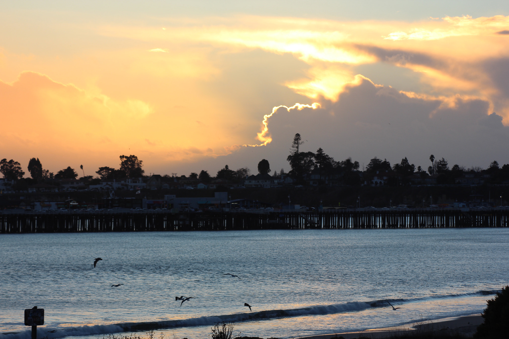 Canon EF 80-200mm F4.5-5.6 II sample photo. Santa cruz skyline photography