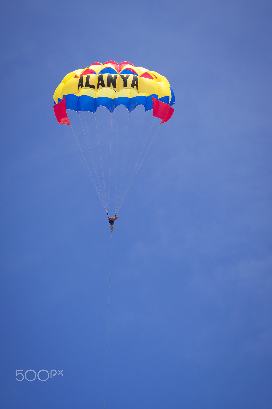 Nikon D3100 + Sigma 50mm F1.4 EX DG HSM sample photo. Parachutist in air wing's flying over black sea photography