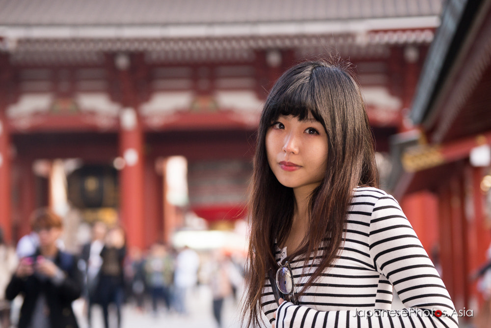 Sony 70-300mm F4.5-5.6 G SSM sample photo. Sensoji girl photography