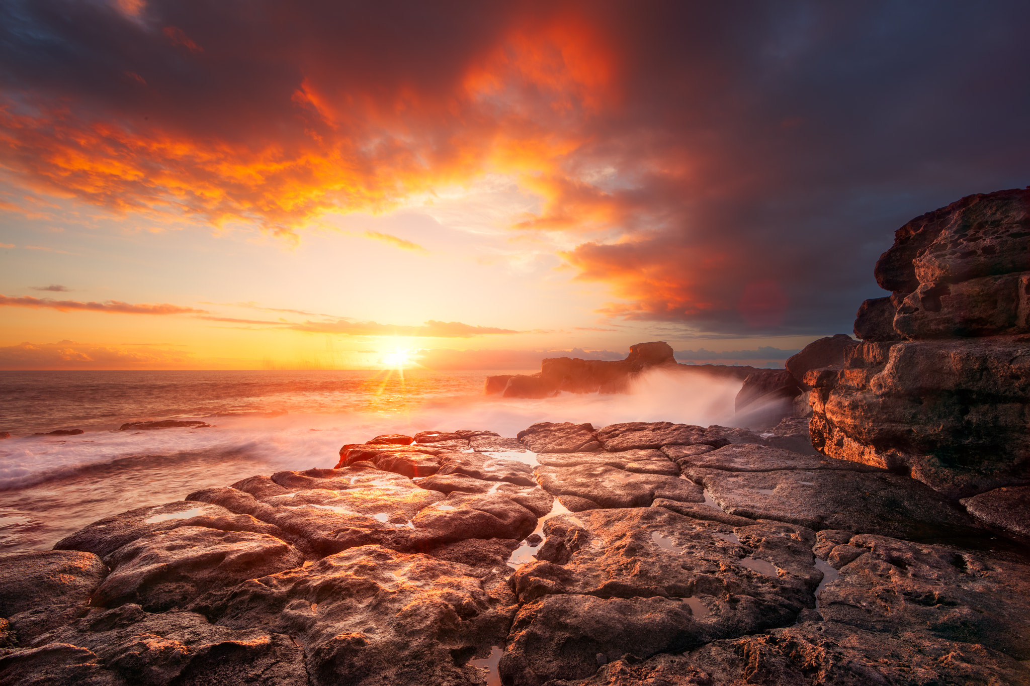 Canon EOS 5DS + Canon EF 14mm F2.8L II USM sample photo. Sunset on the rock! photography