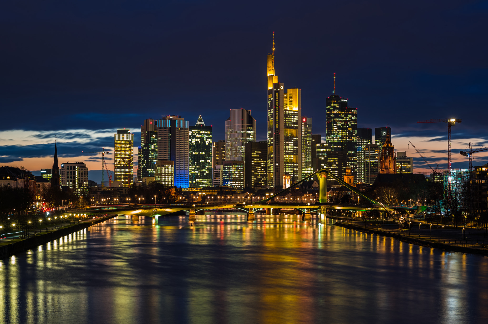Apo-Macro-Summarit-S 120 sample photo. Frankfurt at night photography
