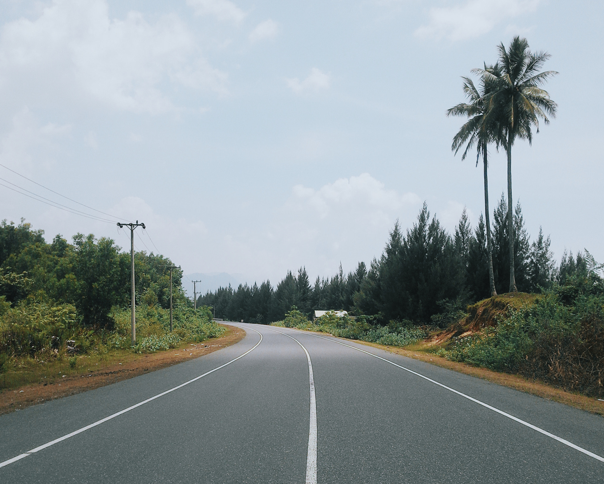 ASUS T00G sample photo. Empty road photography