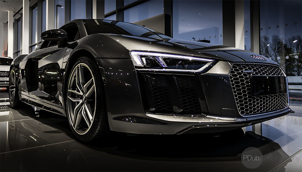 Sigma 17-70mm F2.8-4 DC Macro OS HSM sample photo. The beautiful new audi r8 v10 photography