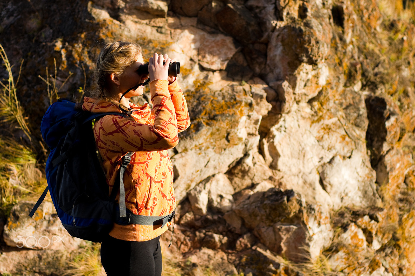 Sony Alpha DSLR-A550 + Sony 50mm F1.4 sample photo. Beautiful young woman on mountain top photography