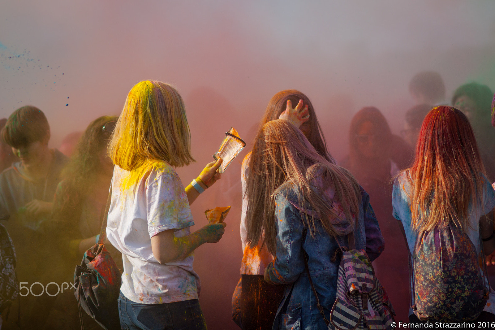 Canon EOS 50D + Canon EF 100mm F2.0 USM sample photo. Holi festival photography