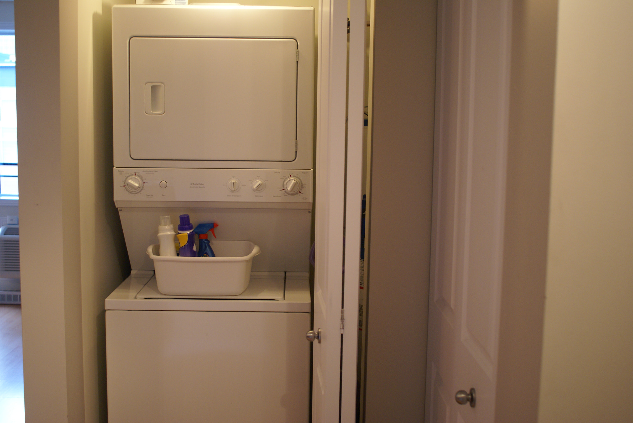 Sony 28mm F2.8 sample photo. In unit washer/dryer photography