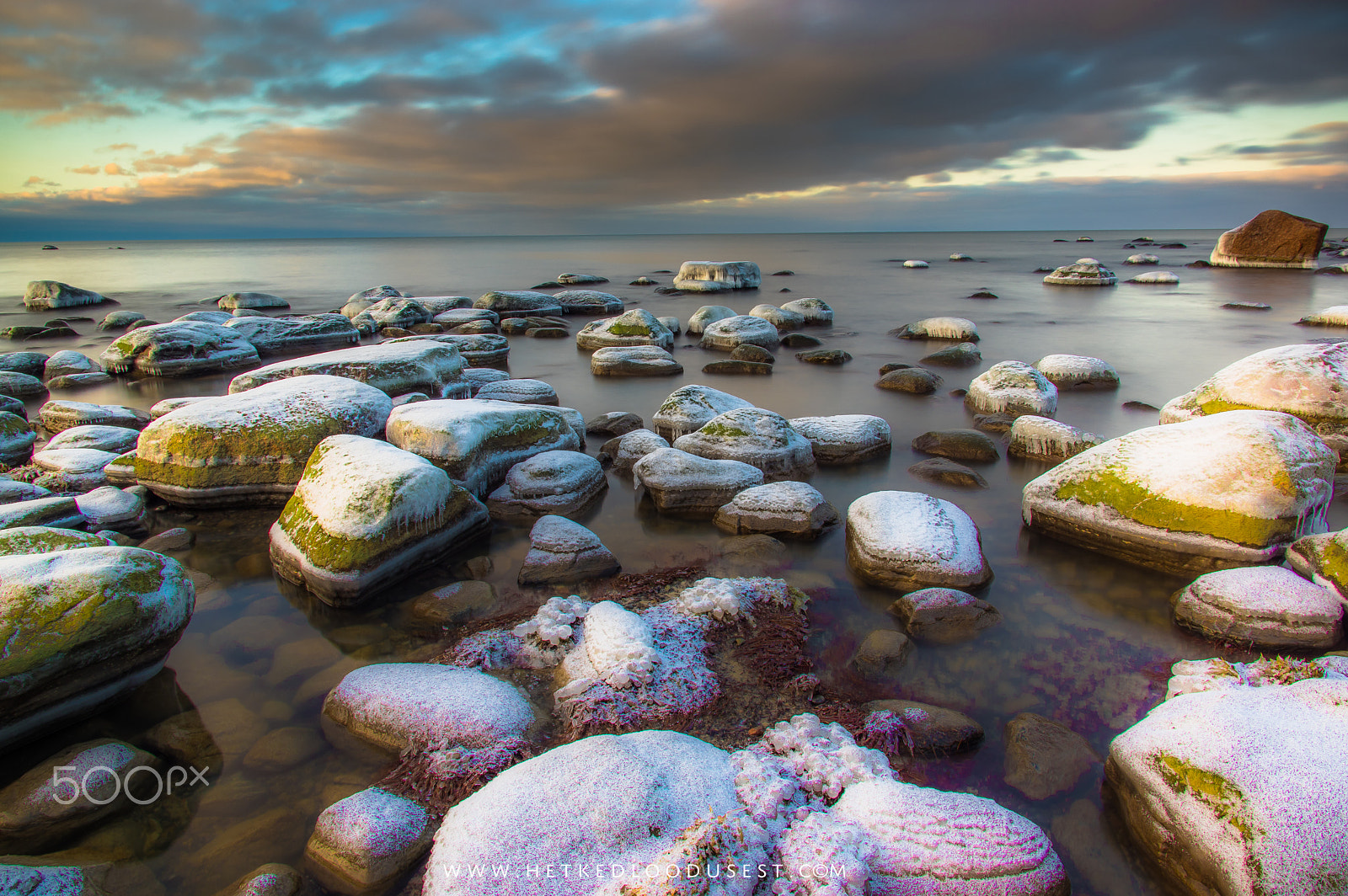 Pentax smc DA 14mm F2.8 ED (IF) sample photo. Rocky beach in winter photography
