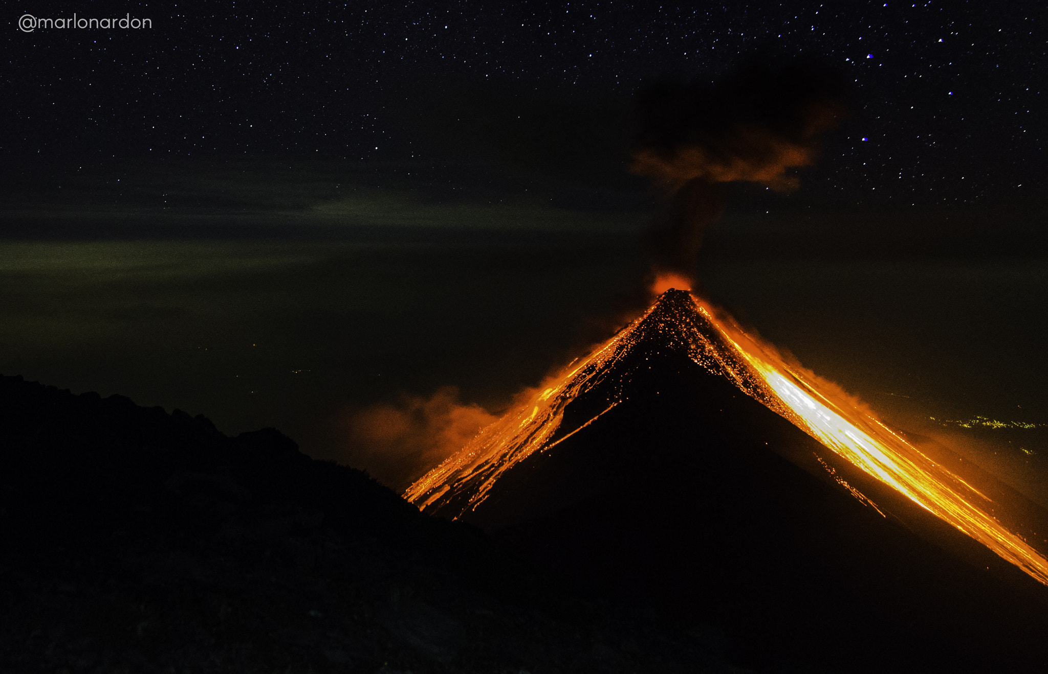 Tamron SP AF 17-50mm F2.8 XR Di II LD Aspherical (IF) sample photo. Volcán de fuego photography