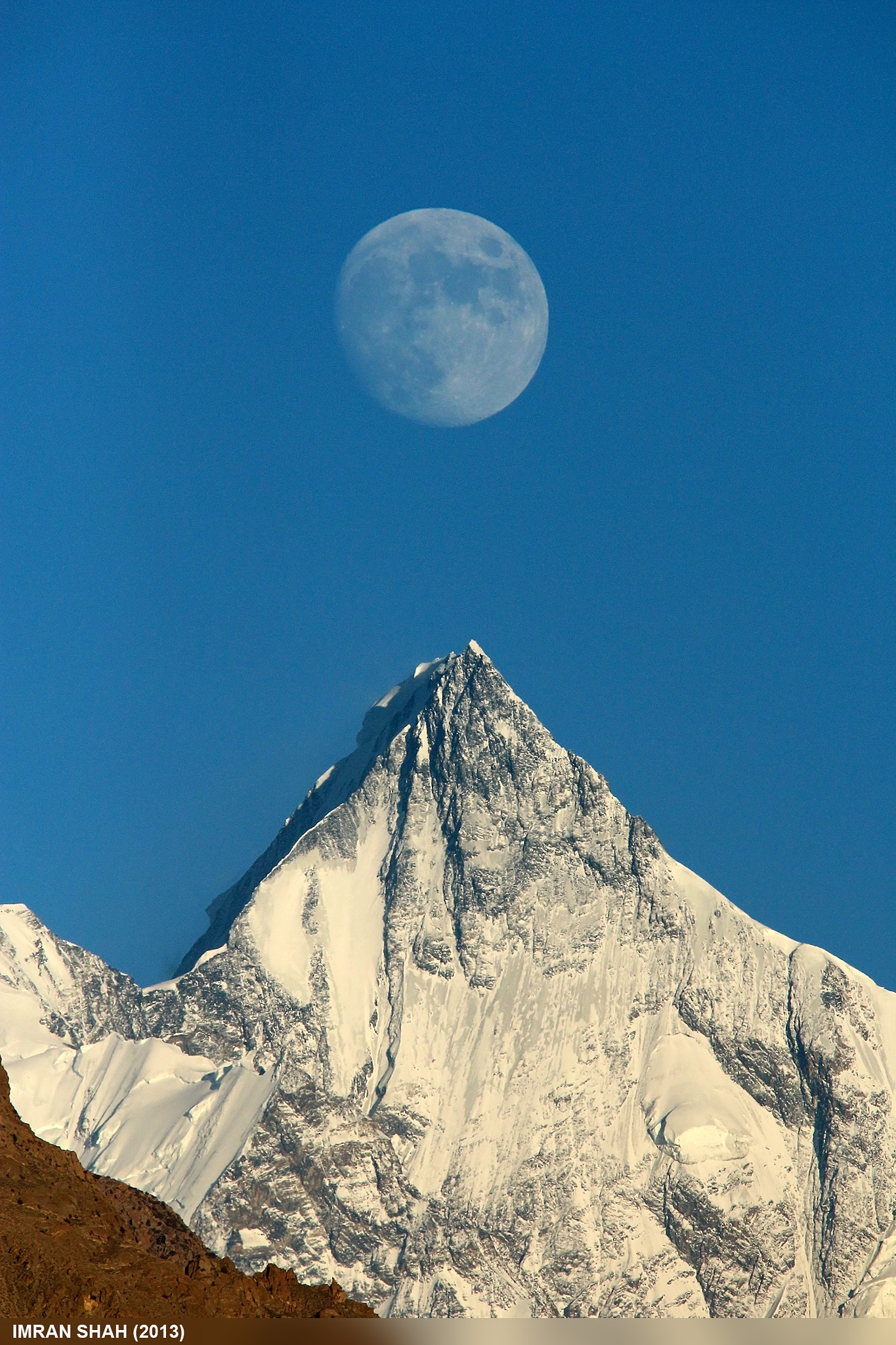 Sigma 150-500mm F5-6.3 DG OS HSM sample photo. Lupghar sar (7200m) moonrise photography