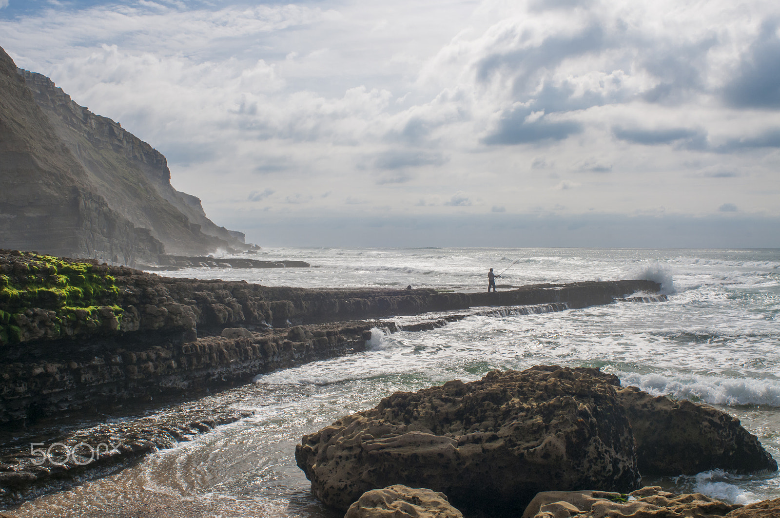 Nikon D300 + AF Nikkor 28mm f/2.8 sample photo. Aguda beach, sintra, portugal photography