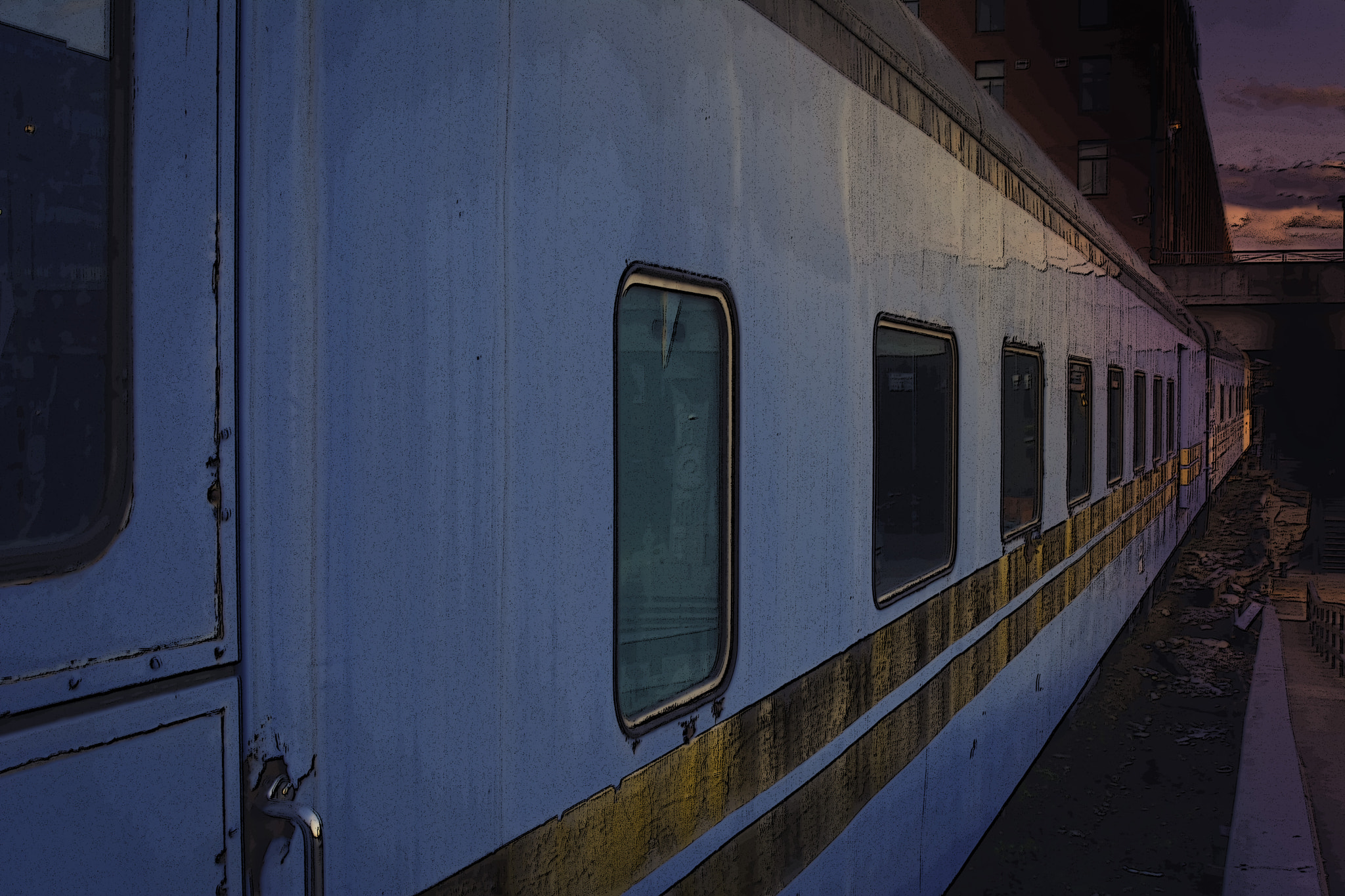 AF Zoom-Nikkor 28-80mm f/3.3-5.6G sample photo. Yesteryear railcars photography