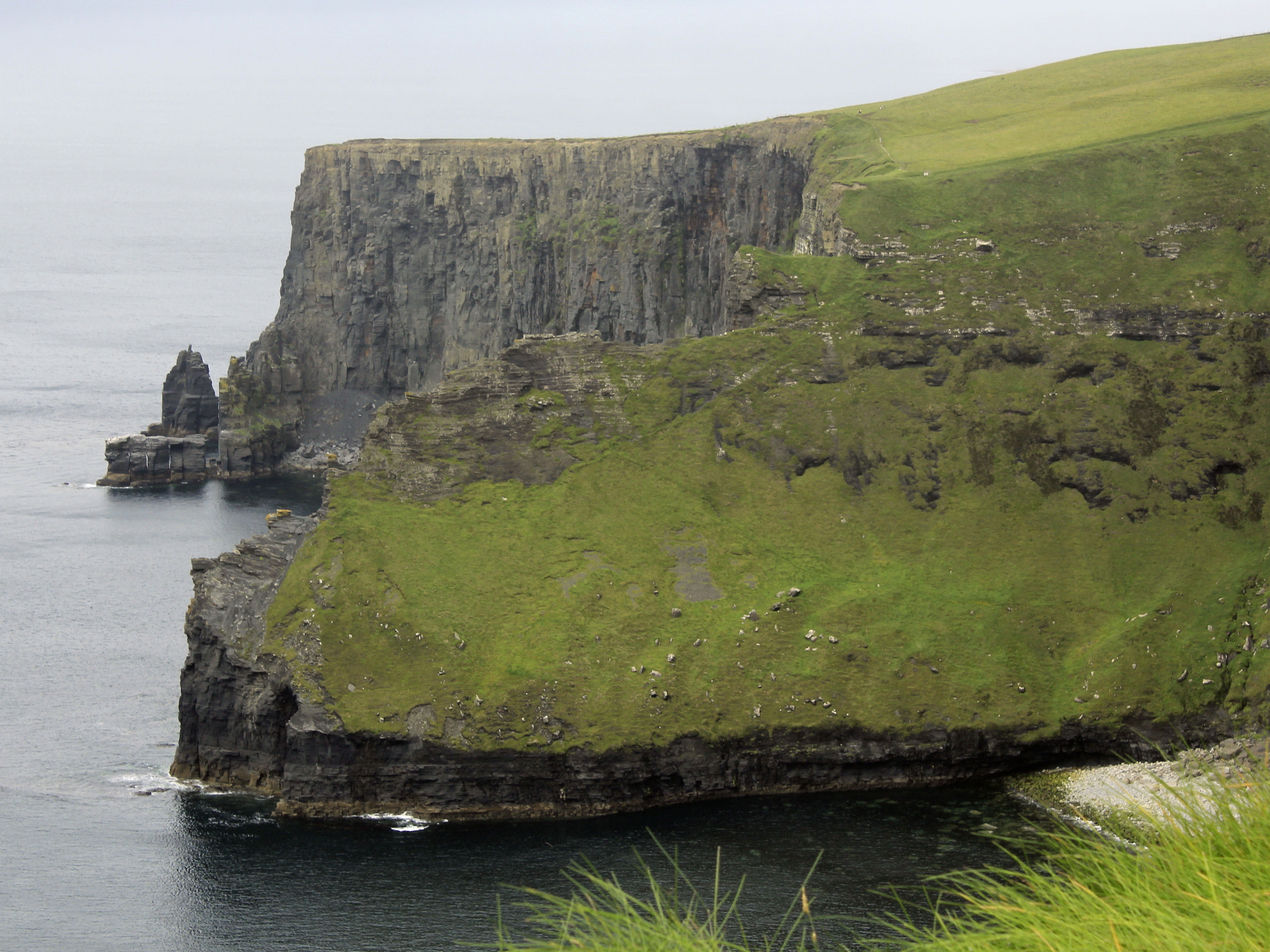 Canon EOS 550D (EOS Rebel T2i / EOS Kiss X4) + Canon EF-S 18-55mm F3.5-5.6 IS sample photo. Beside the cliffs of moher photography