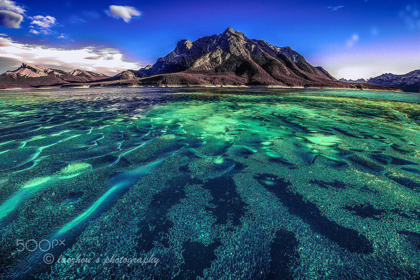 Nikon D3X sample photo. Green melting ice photography