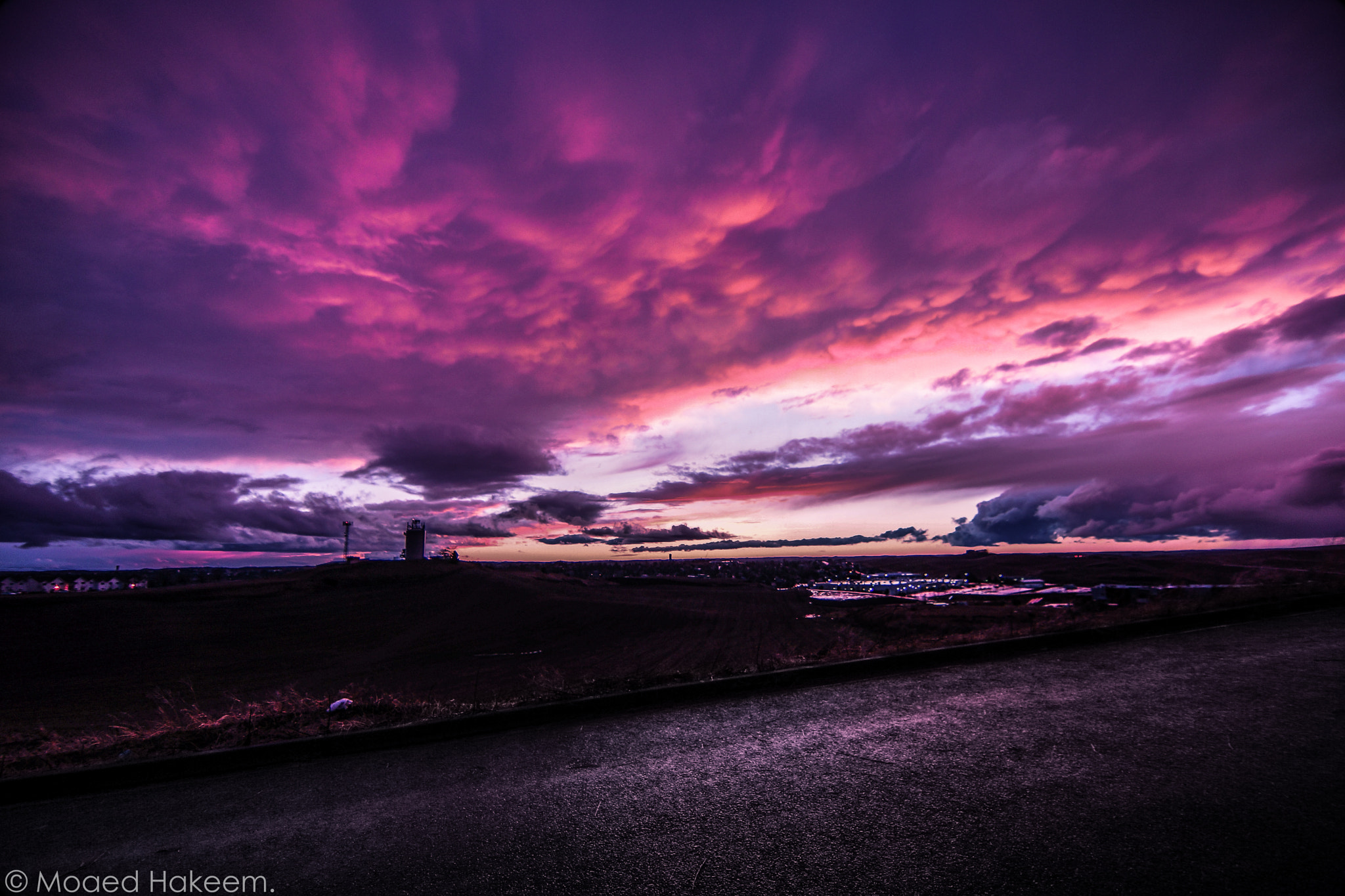 Sony SLT-A65 (SLT-A65V) + 20mm F2.8 sample photo. Purple sunset photography